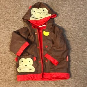 Skip Hop 2T monkey rain jacket